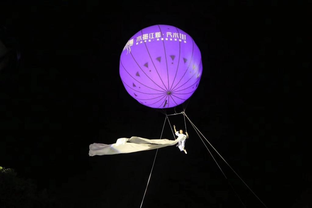 高空舞蹈空中芭蕾发布会空中艺术表演威亚开场创意