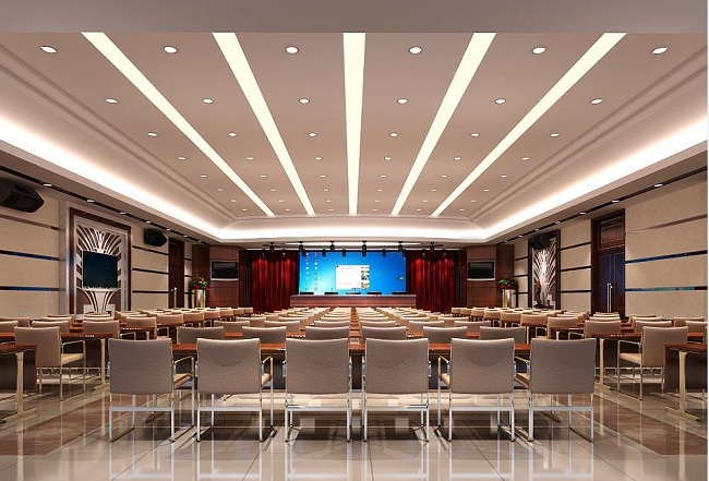 视频会议会场布置|视频会议室灯光布置三种布光技巧