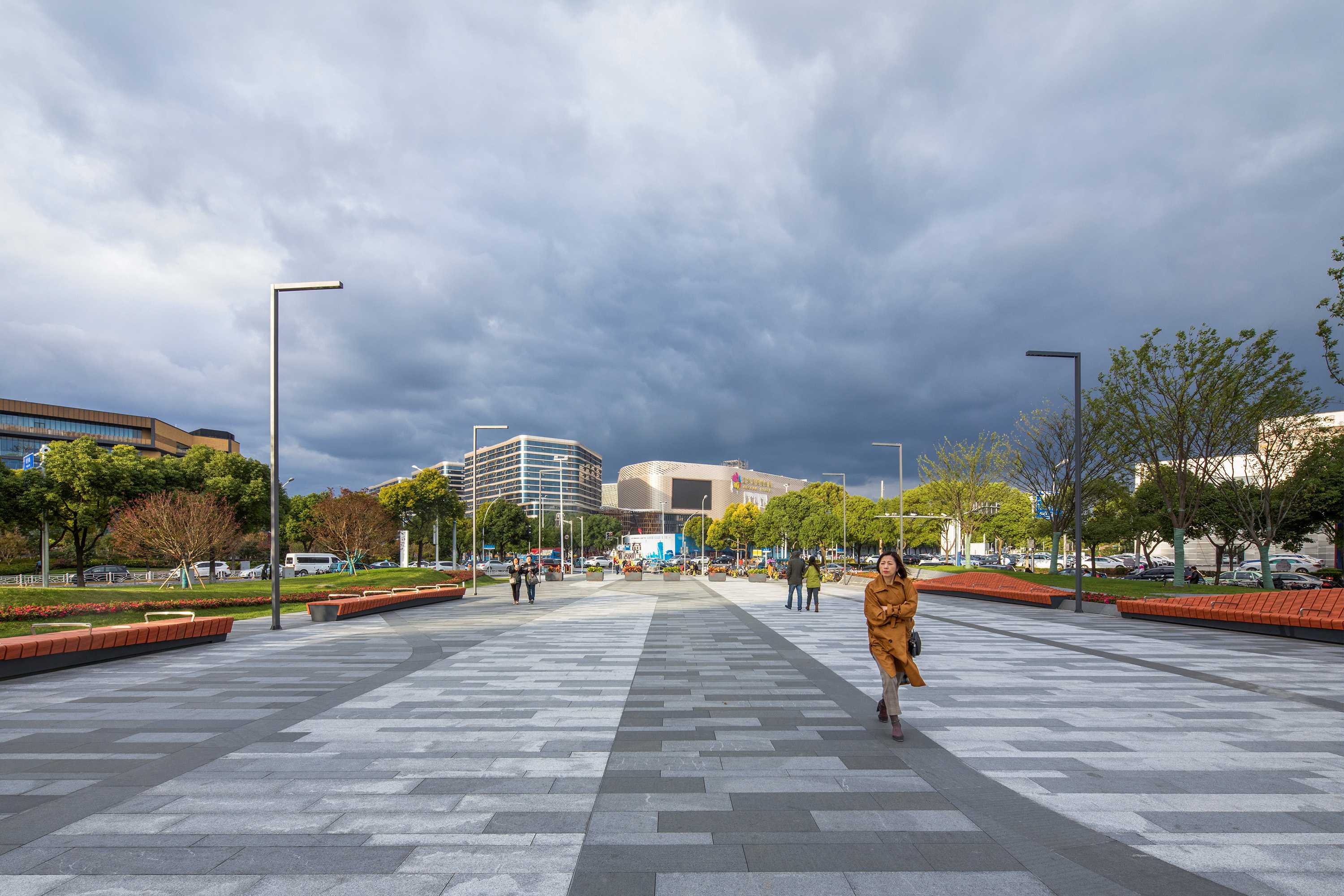 室外活动场地布置|室外场地及道路设计