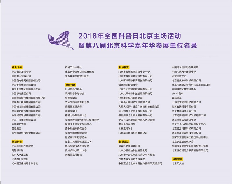 2018北京科学嘉年华活动时间地点门票预约入口